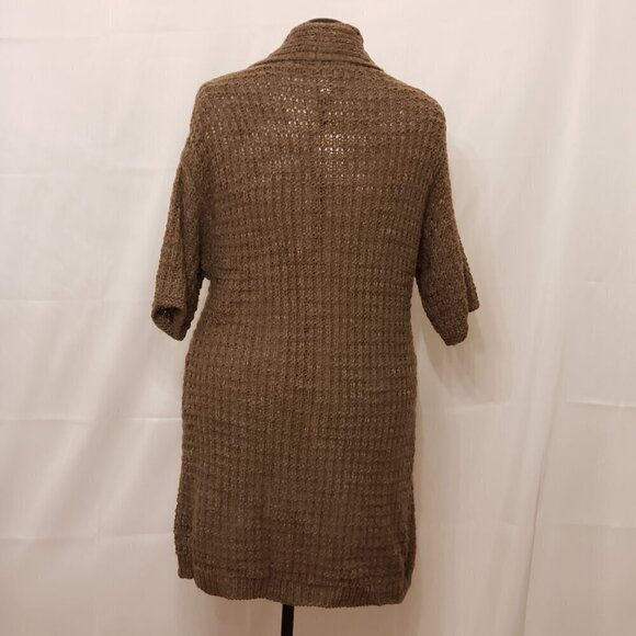 Chico's Knee Length 3/4 Sleeve Open Front Cardigan Sweater, Size 2 (L) - Picture 5 of 8